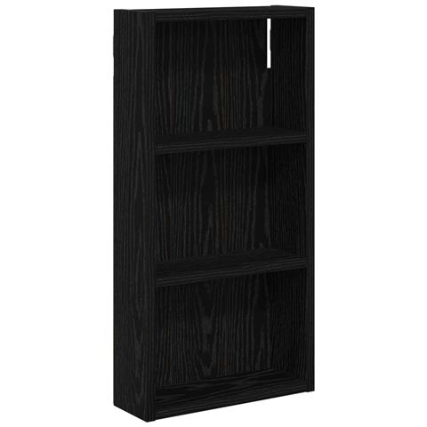 Armadio da bagno a muro Rovere Nero 30 x 10 x 60,5 cm - Foto 1