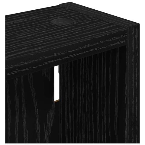 Armadio da bagno a muro Rovere Nero 30 x 10 x 60,5 cm - Foto 9