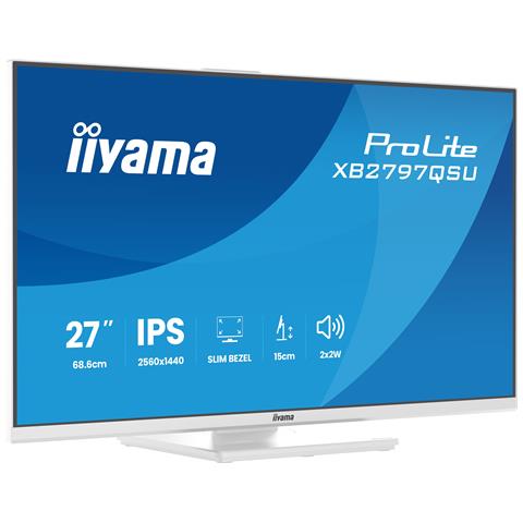 ProLite XB2797QSU-W1 Monitor PC 68,6 cm (27") 2560 x 1440 Pixel Quad HD LED Bianco - Foto 2