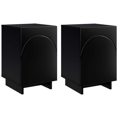 Comodino 2 pz Nero 33,5 x 34,5 x 50 cm Legno ingegnerizzato - Foto 1