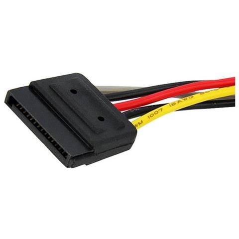 Cavo di alimentazione SATA - Cavo Sdoppiatore Y di Alimentazione SATA - Connettore alimentazione splitter SATA M / F da 15 cm - Foto 3
