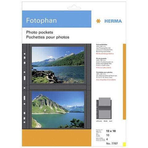 fotophan 13x18 nero 10 fogli 7787 - Foto 1