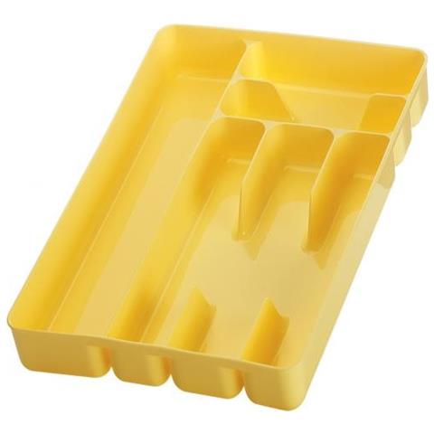 Portaposate in plastica con 6 scomparti cm 33x25xH 4,5 colori assortiti - Foto 2