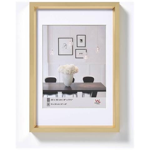 Design Steel Style Cornice Portafoto, Oro, 15 x 20 cm - Foto 1