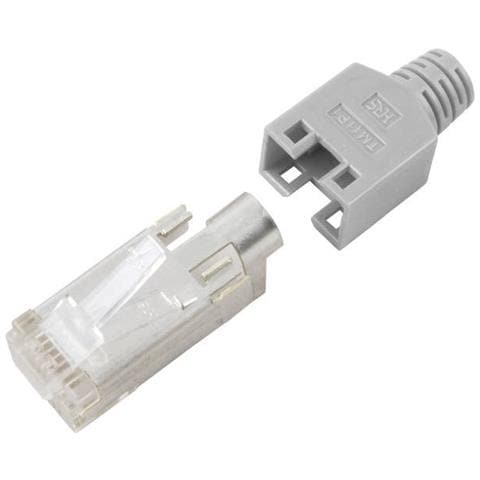 Connettore Rj45 Cat5e Hirose Tm11 Spina Dritta Poli: 8p8c Tm11 Nero 1 Pz. - Foto 1