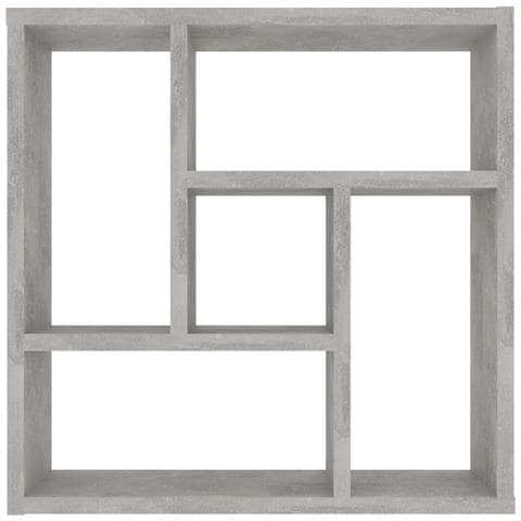 Scaffale a Parete Grigio Cemento 45,1x16x45,1 Legno Multistrato - Foto 2