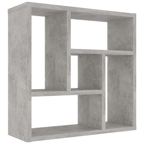 Scaffale a Parete Grigio Cemento 45,1x16x45,1 Legno Multistrato - Foto 1