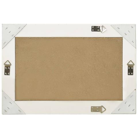Specchio Da Parete Stile Barocco 60x40 Cm Bianco - Foto 6