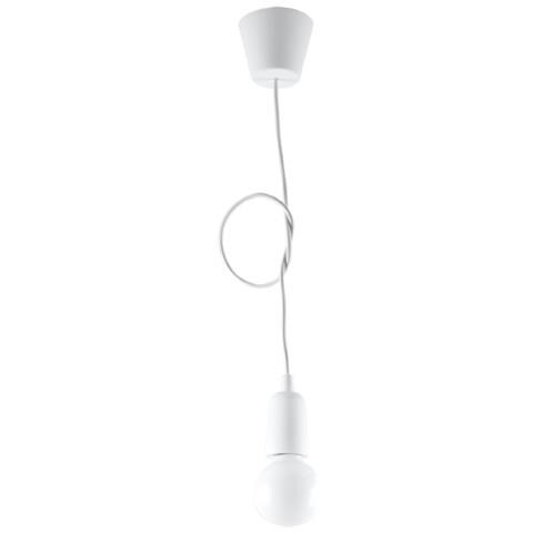 Sollux Sl. 0569 - Lampadario A Sospensione Diego 1, Moderno Led Bianco Per Soggiorno, Camera Da Letto, Corridoio, Ufficio, Attacco E27, Colore: Bianco - Foto 15