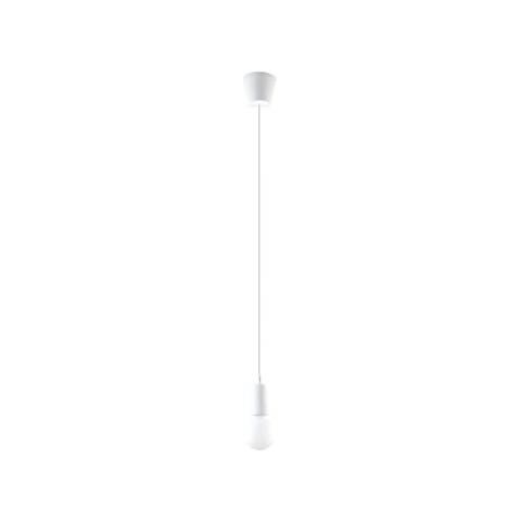 Sollux Sl. 0569 - Lampadario A Sospensione Diego 1, Moderno Led Bianco Per Soggiorno, Camera Da Letto, Corridoio, Ufficio, Attacco E27, Colore: Bianco - Foto 1