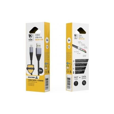 Tiger - Cavo Micro Usb Da 2 M (a) Colore Grigio - Foto 7