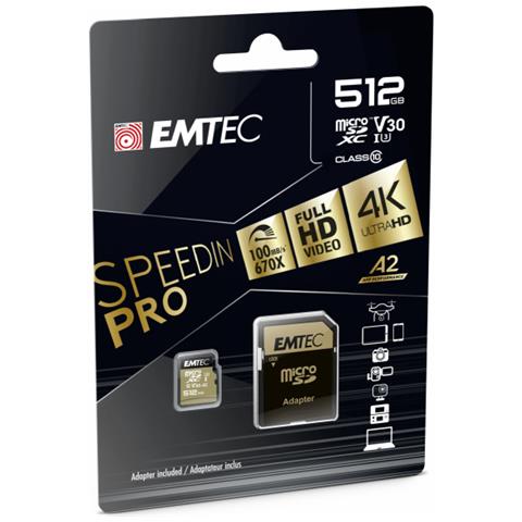 Microsdxc 512gb Speedin Pro Cl10 100mb /s Fullhd 4k Ultrahd - Foto 2
