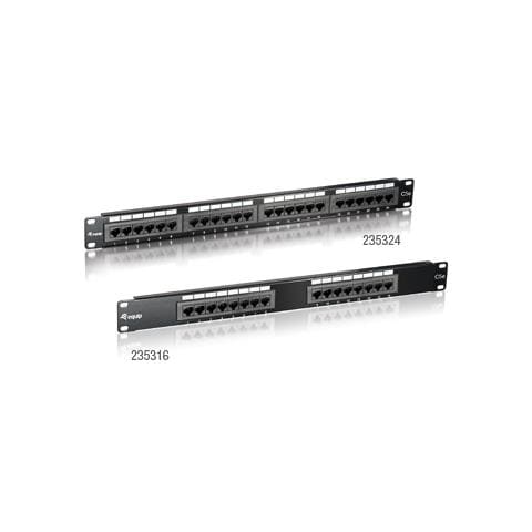 16 x RJ-45 Cat. 5e, Nero, 1U, RJ-45, Oro, Cat. 5e, ANSI / TIA / EIA 568 - Foto 1