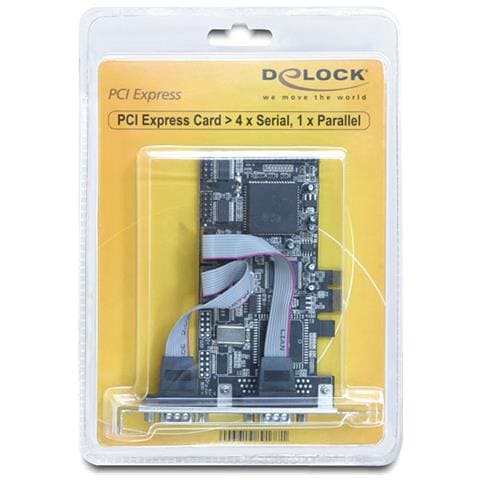 PCI Express card 4 x serial, 1x parallel scheda di interfaccia e adattatore - Foto 4