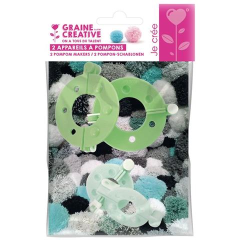 2 Dispositivi Per Fare Pompons Ø35 E Ø55 Mm - Foto 1