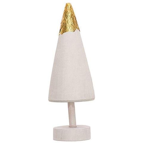 Abete In Legno Dorato - 10 Cm - Foto 1