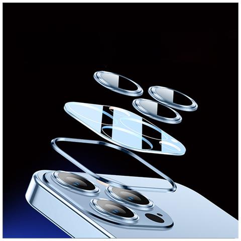 Custodia Per Telefono Con Protezione Dell'obiettivo Black  Iphone 14pro - Foto 5