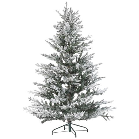 Albero Di Natale Bianco E Verde 180 Cm Brisco - Foto 1