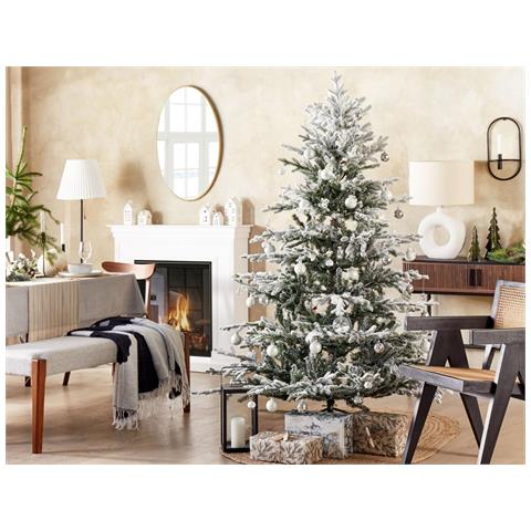 Albero Di Natale Bianco E Verde 180 Cm Brisco - Foto 2