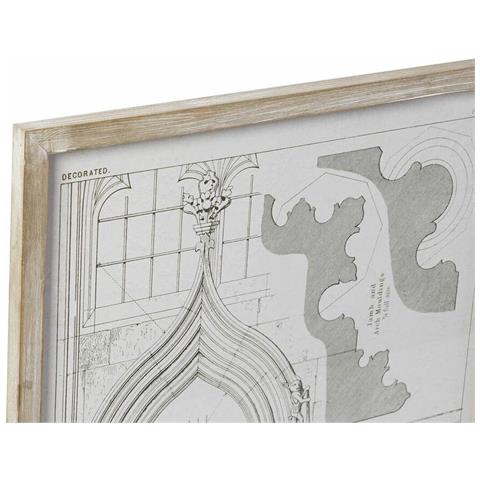 Quadro Dkd Home Decor 50 X 2 X 65 Cm Neoclassico (4 Pezzi) - Foto 2