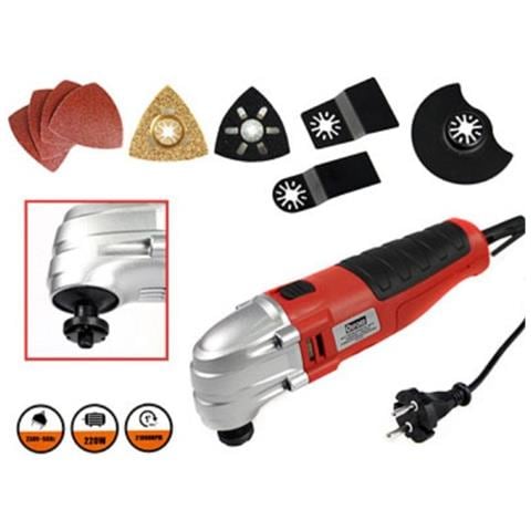 Trade Shop - Smerigliatrice Utensile Multifunzione Flex Elettroutensile Tagliare Levigare 220w - Foto 1