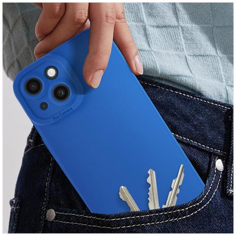 Cover Per Iphone 15 Plus Silicone Opaco Fotocamera Protetta - Foto 2