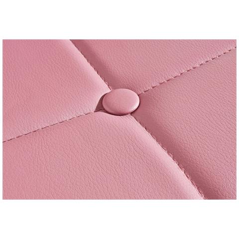 Luna Set Di 4 Sedie Da Pranzo Imbottite In Pu Rosa - Foto 6
