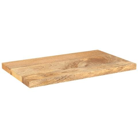 Piano Per Tavolo 60x40x2,5 Cm Rettangolare Legno Massello Mango - Foto 2