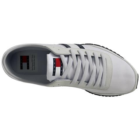 Runner Casual Sneakers Sintetico Scarpe Uomo Bianco Eu 46, Em0em01351 Ybr - Foto 3