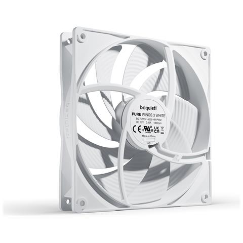 Pure Wings 3 140mm PWM high-speed White Case per computer Ventilatore 14 cm Bianco 1 pz - Foto 2
