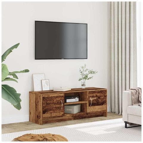 Mobile Porta Tv Legno Antico 102x30x37,5 Cm Legno Multistrato - Foto 3