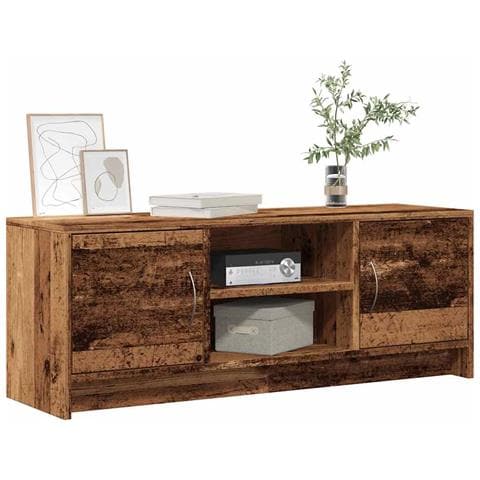Mobile Porta Tv Legno Antico 102x30x37,5 Cm Legno Multistrato - Foto 1