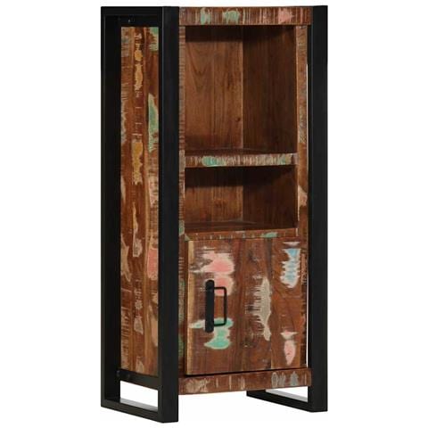 Mobile Da Bagno 40x30x90 Cm In Legno Massello Di Recupero - Foto 1