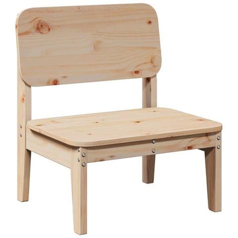 Sedia Da Giardino 60x52,5x72 Cm In Legno Massello Di Pino - Foto 2
