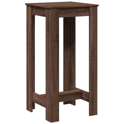 Tavolo Da Bar Rovere Marrone 51x50x103,5 Cm In Truciolato - Foto 2