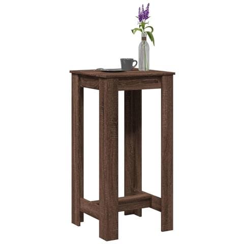 Tavolo Da Bar Rovere Marrone 51x50x103,5 Cm In Truciolato - Foto 1