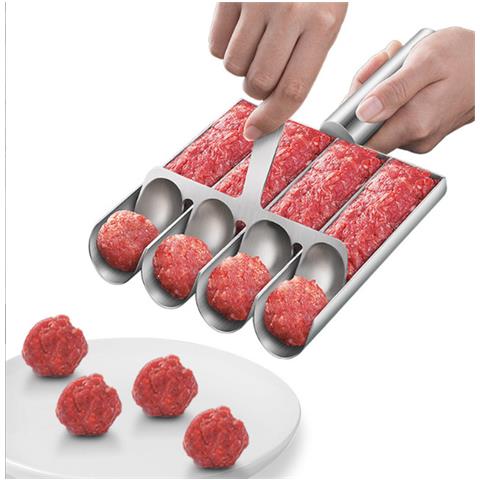 Stampo Per Polpette Con Paletta In Acciaio Inox - Foto 1