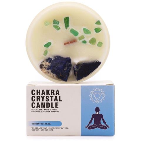 Candela Di Soia Cristallo Chakra Della Gola - Foto 1