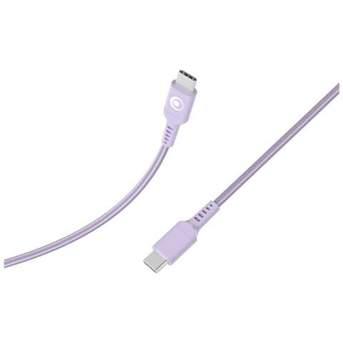 Cavo Di Ricarica E Trasferimento Usb-c /usb-c 3a Power Delivery 60w 1,2m, Viola - Foto 2