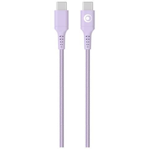 Cavo Di Ricarica E Trasferimento Usb-c /usb-c 3a Power Delivery 60w 1,2m, Viola - Foto 5