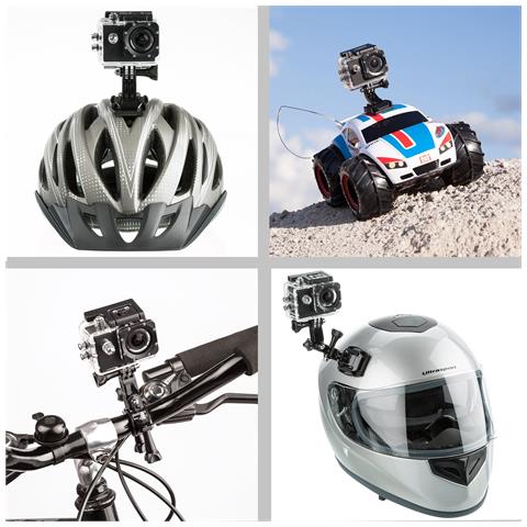 Action Camera Fotocamera Video 1080 Subacquea Ultra Hd Sport Grandangolo - Foto 5