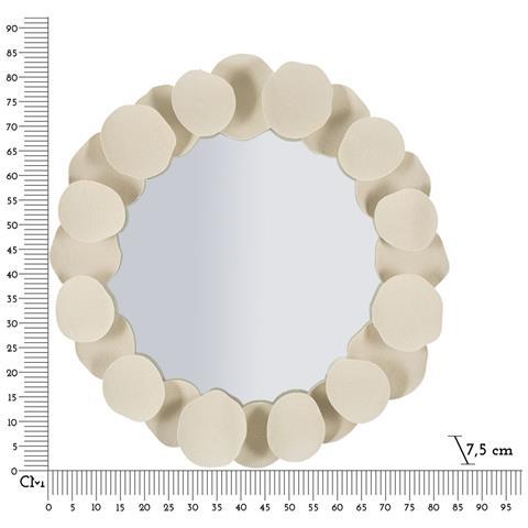 Specchio Con Cornice Mf780 - Beige - Metallo - 85x7,5x85 Cm - Foto 7