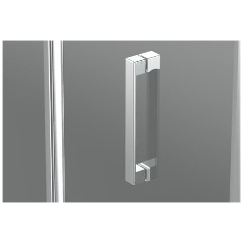 Box Doccia A Nicchia 150 Cm Porta Scorrevole Apertura Laterale H195 Cm Alba Cromato - Foto 5