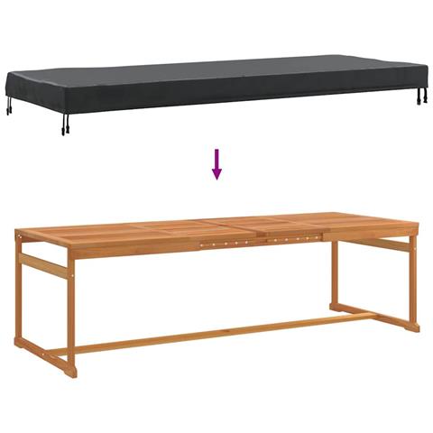 Copertura per mobili da esterno 242 x 102 x 15 cm - Foto 9