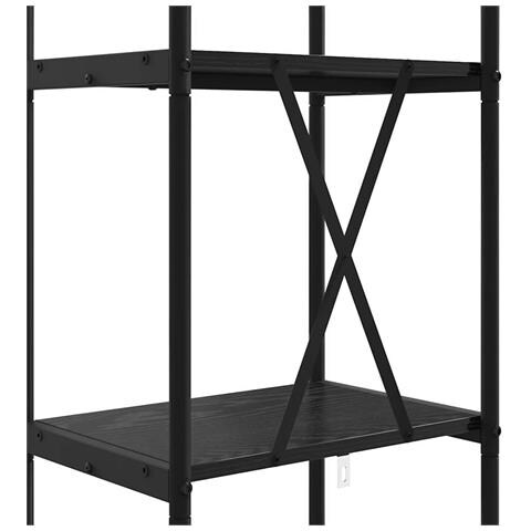 Libreria Rovere nero 40 x 30 x 146 cm Legno multistrato - Foto 9