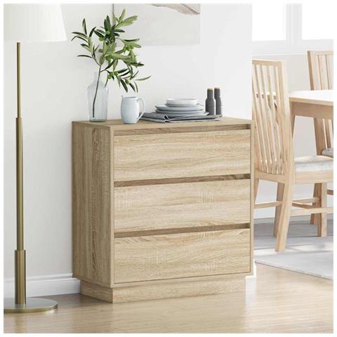 Armadio da Notte con cassetto rovere sonoma 71 x 34.5 x 75 cm - Foto 2