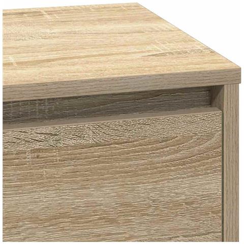 Armadio da Notte con cassetto rovere sonoma 71 x 34.5 x 75 cm - Foto 9