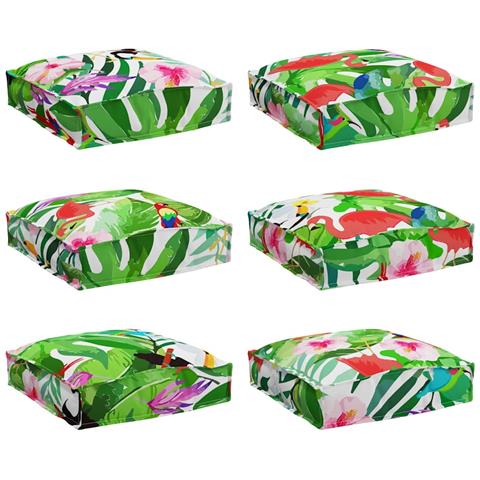 Cuscino per seduta pallet 6 pcs Multicolore 40 x 40 x 8 cm - Foto 1