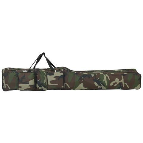 Borsa per Canna da Pesca Verde Mimetico 150 cm Tessuto Oxford - Foto 1