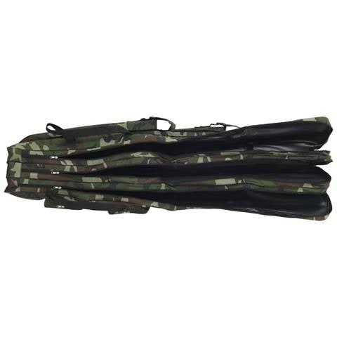 Borsa per Canna da Pesca Verde Mimetico 150 cm Tessuto Oxford - Foto 2